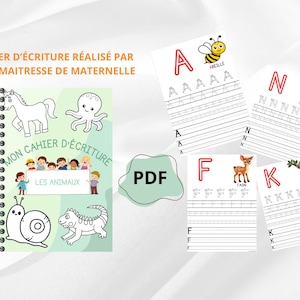 Libro de escritura imprimible para jardín de infantes