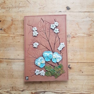 Mid century / floral / retro / ceramic / pottery  Seramic plaque / ceramic wall decor / wall hanging / wall plaque from Jie, Sweden