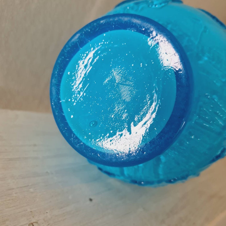 Lovely swedish brutalist vase sculptural vase turquoiseblue glass vase 11 x 3 12 Sweden Lovely swedish brutalist vase sculptural vase turquoiseblue glass vase 11 x 3 12 Sweden