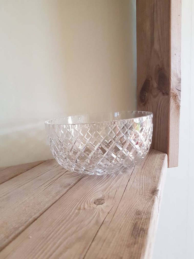 Lovely Swedish Clear Crystal Glass Vase/bowl / Kosta Boda - Etsy