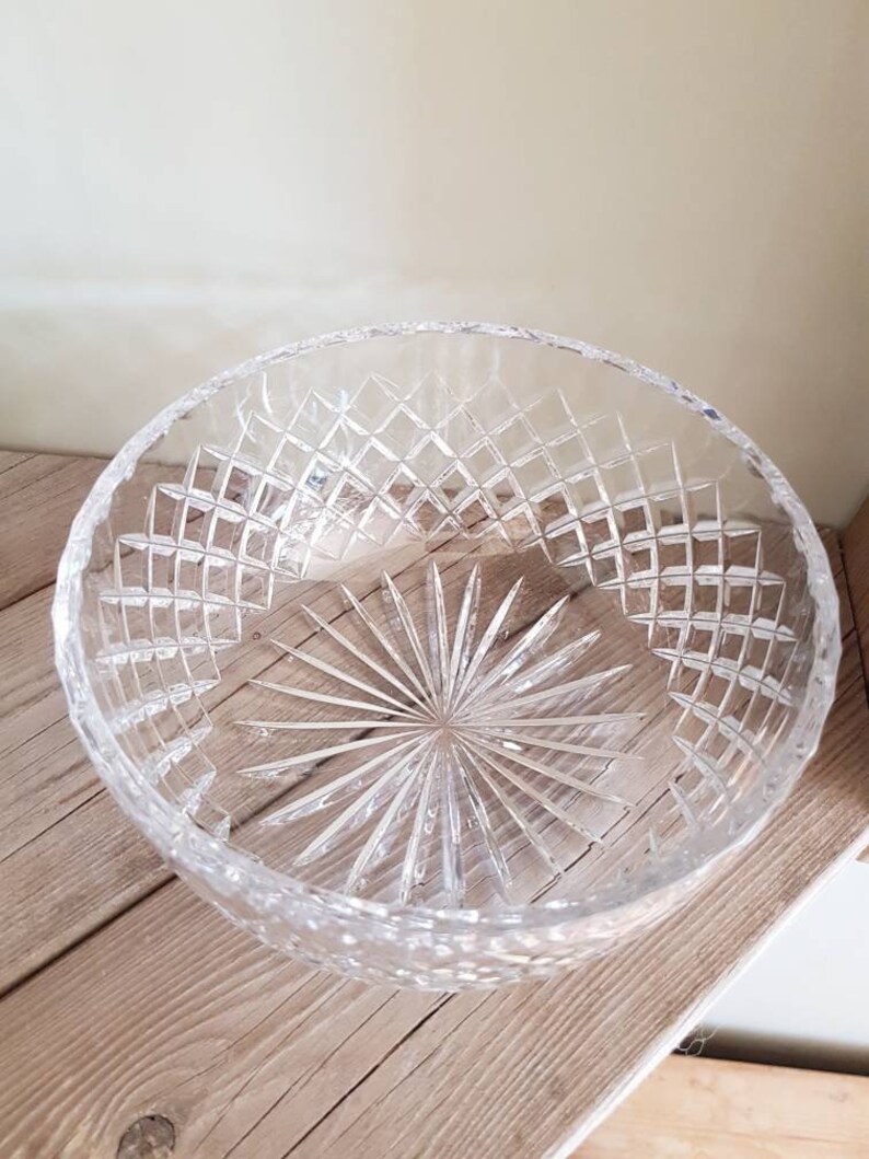 Lovely Swedish Clear Crystal Glass Vase/bowl / Kosta Boda - Etsy