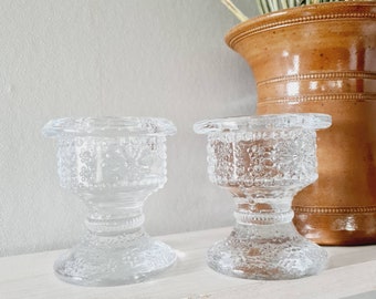 Wonderful BODA clear glass tea light holder from Sweden