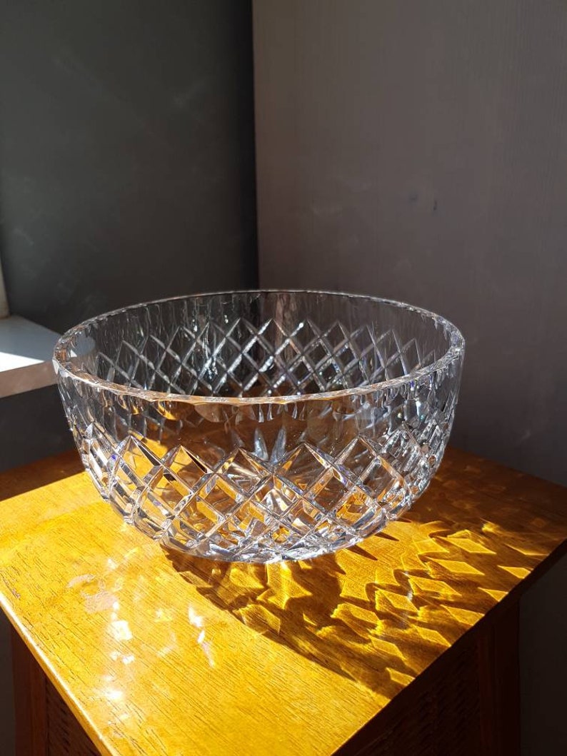 Lovely swedish clear crystal glass vase/bowl / Kosta Boda | Etsy