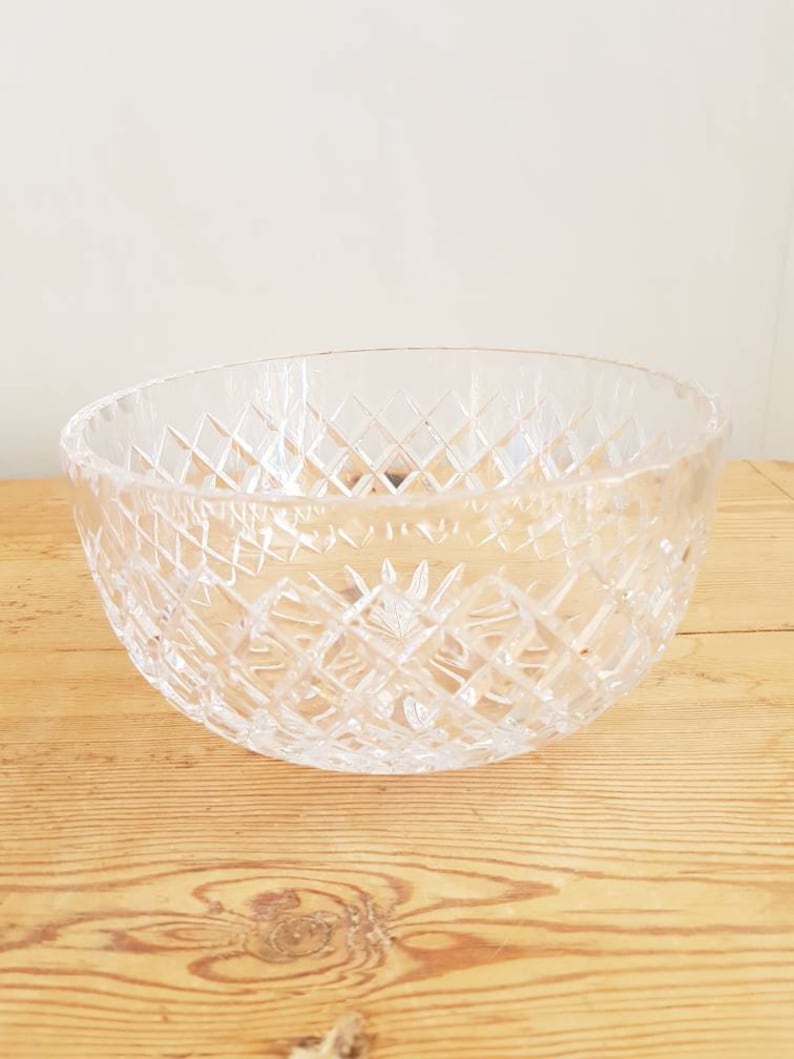 Lovely Swedish Clear Crystal Glass Vase/bowl / Kosta Boda - Etsy