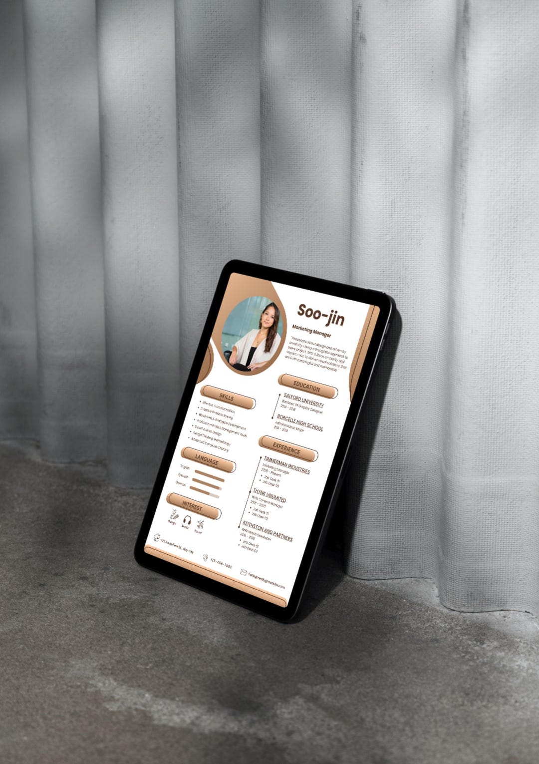 Marketing Manager Resume Template – Editable Canva – Instant Download ...