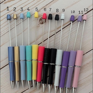 Einfarbiger Perlenstift - DIY Stift für Perlen & Anhänger - Anpassbare Craft Pen Base - Shimmer-Optionen verfügbar