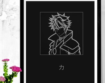 Minimalist Anime Poster Set | Dark Samurai Printable Wall Art | Silent Strength Poster | Digital Download | Japanese Aesthetic Decor.