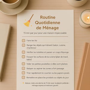 Pacchetto di routine quotidiana per la casa – Organizzazione della casa (PDF)