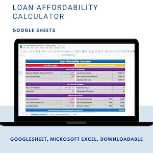 Loan Affordability Calculator — Know the max purchase price you can afford based on your budget, loan terms, down payment, and interest rate