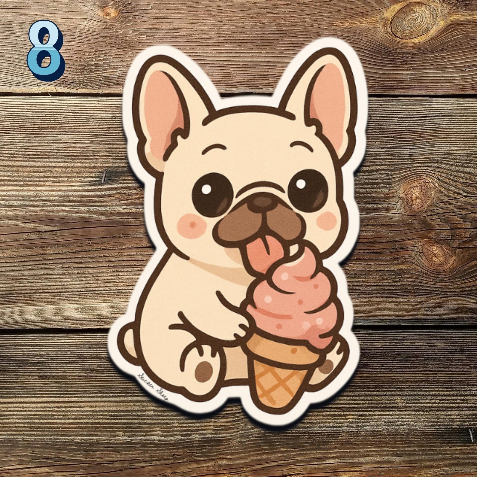 French Bulldog Sticker Pack – Cute Chibi Frenchie Vinyl Decals | Kawaii ...