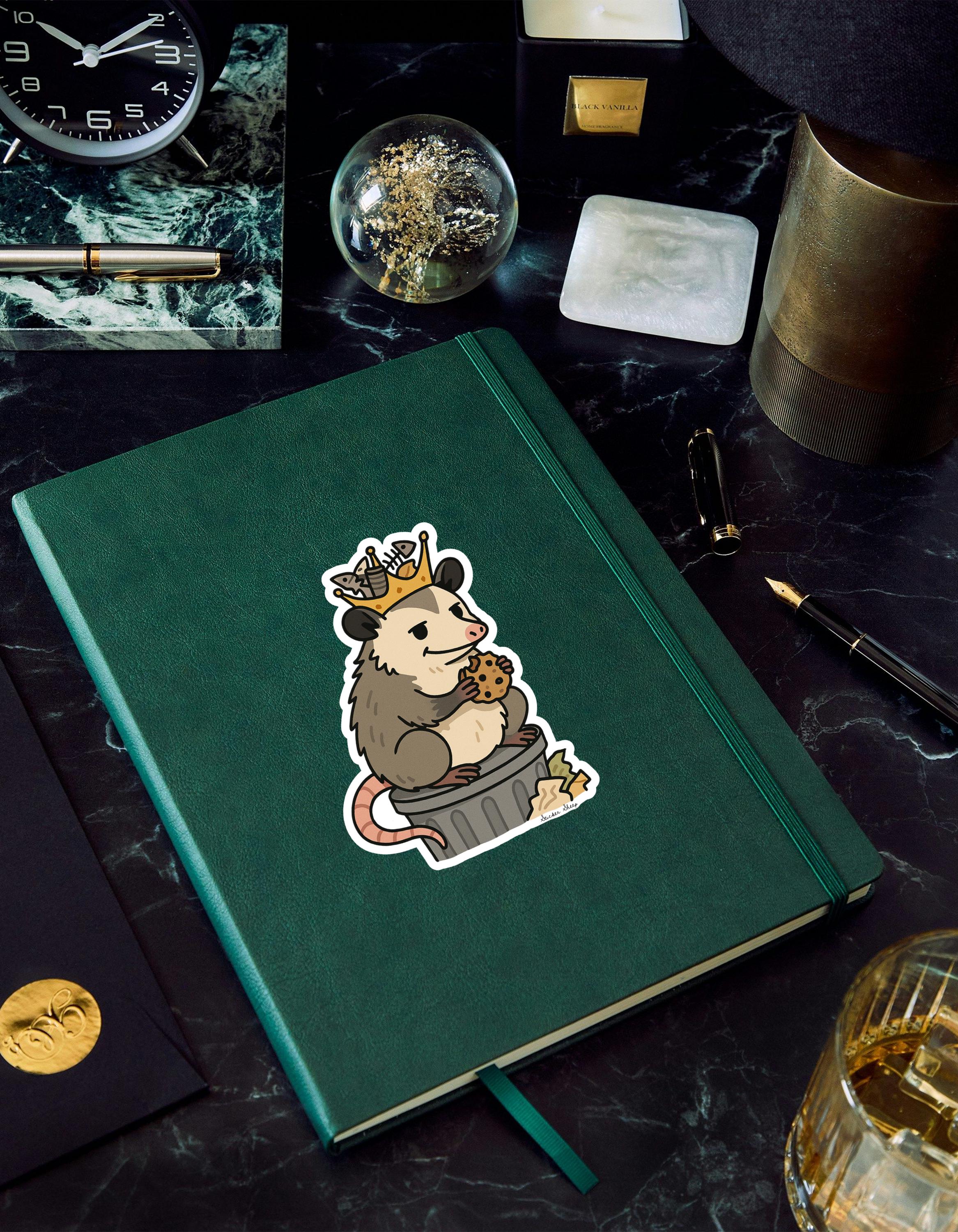 Funny Opossum Trash King Sticker | Meme Vinyl Decal - Etsy