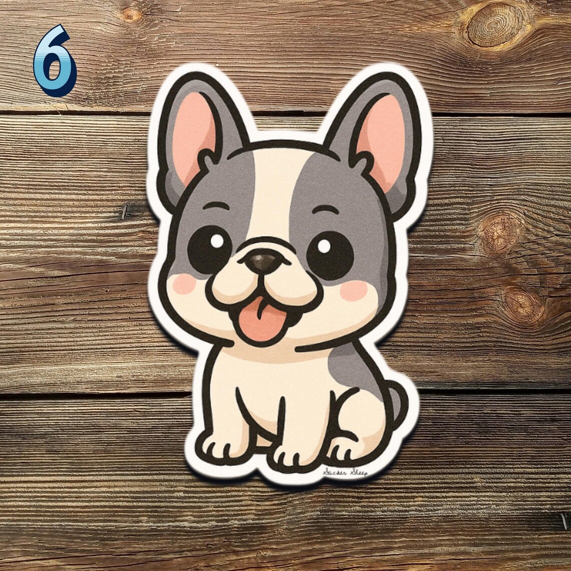 French Bulldog Sticker Pack – Cute Chibi Frenchie Vinyl Decals | Kawaii ...