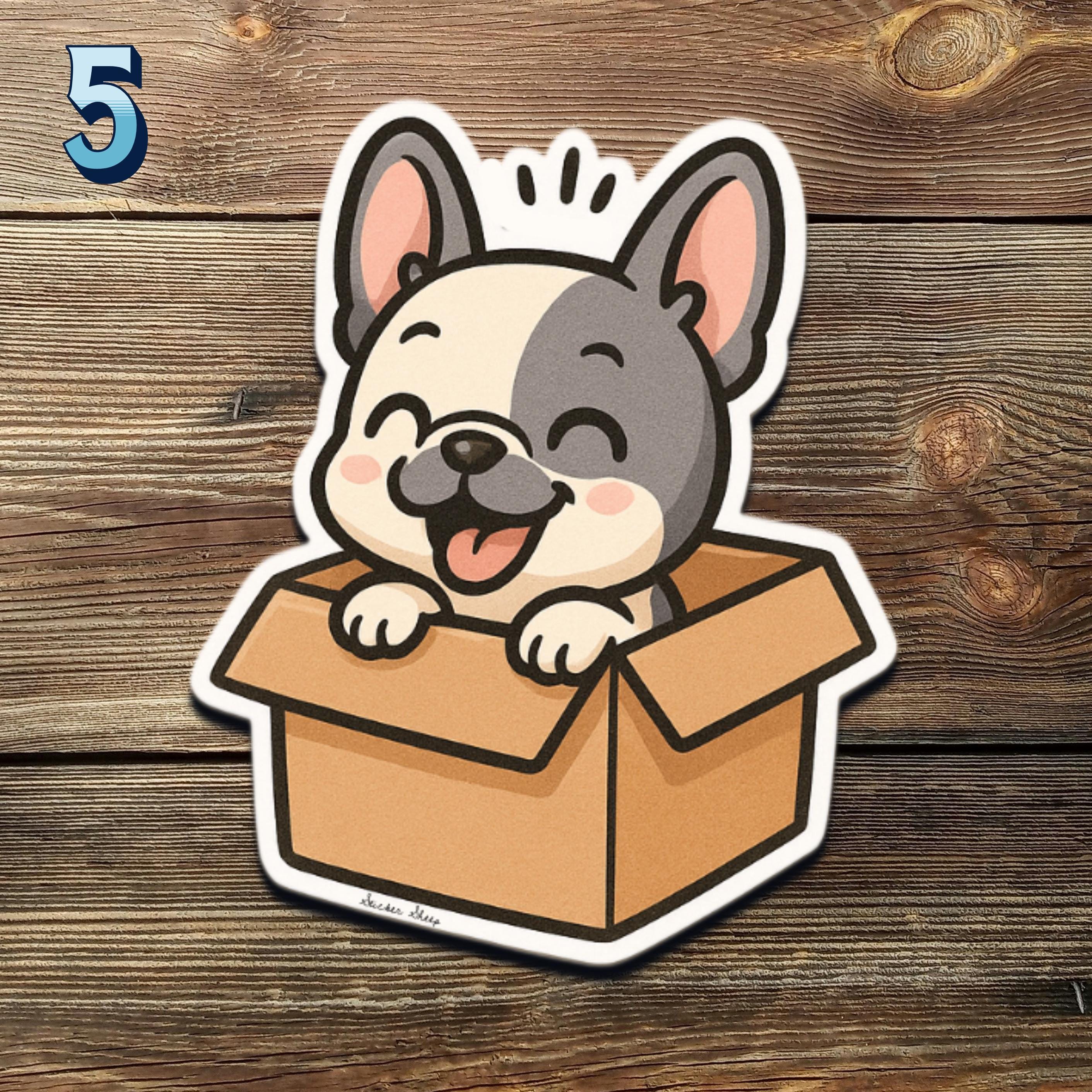 French Bulldog Sticker Pack – Cute Chibi Frenchie Vinyl Decals | Kawaii ...