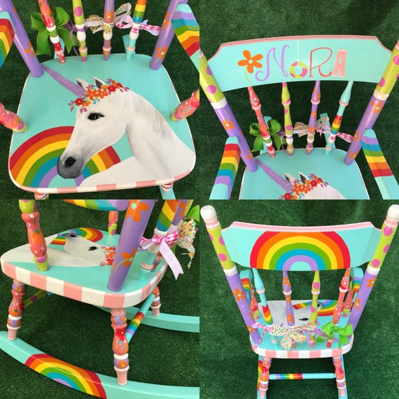 unicorn rocking chair