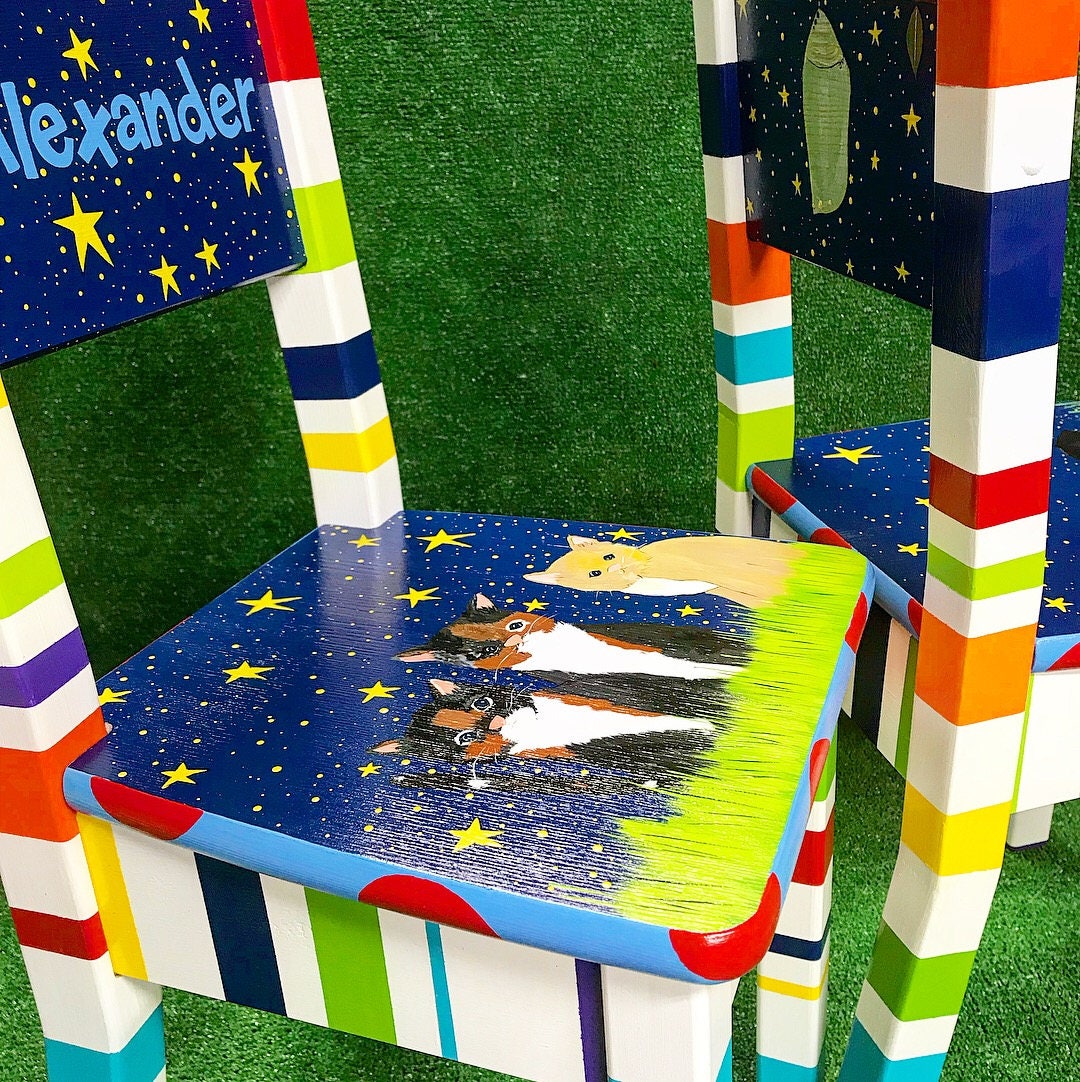 Toddler Table and Chair Set Kid's Table and Chairs Hand Etsy