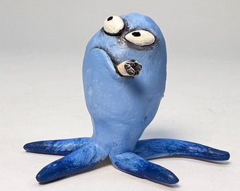 BAD SQUID, original small sculpture