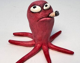 BAD SQUID, original small sculpture