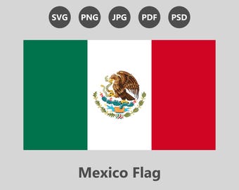 Mexico Flag Vector. Gulf Mexico Flag. Mexico flag Latin. Mexico Flag svg png psd pdf. Mexico National Flag. Mexican flag embroidery design.