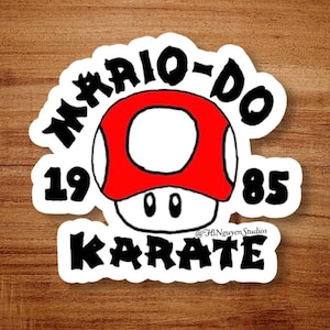 Mario-Do Karate 1985 Aufkleber | Karate Kind