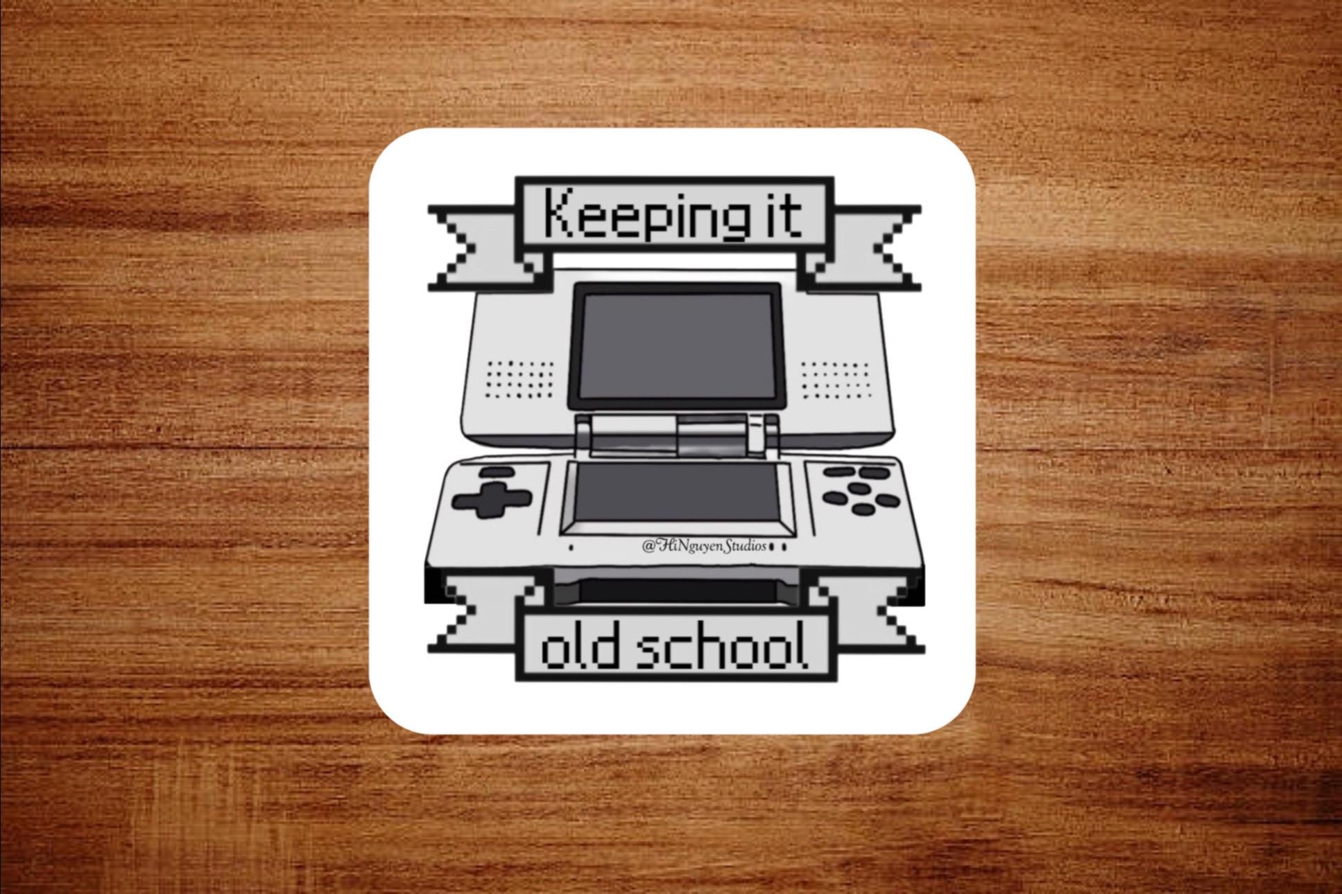 Keeping It Old School DS Sticker - Etsy