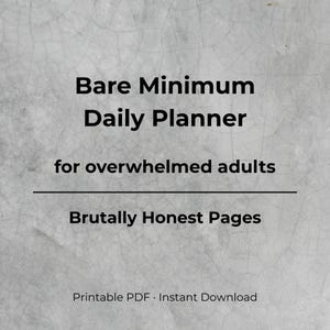 Agenda digitale essenziale / 5 pagine PDF stampabili per adulti stressati