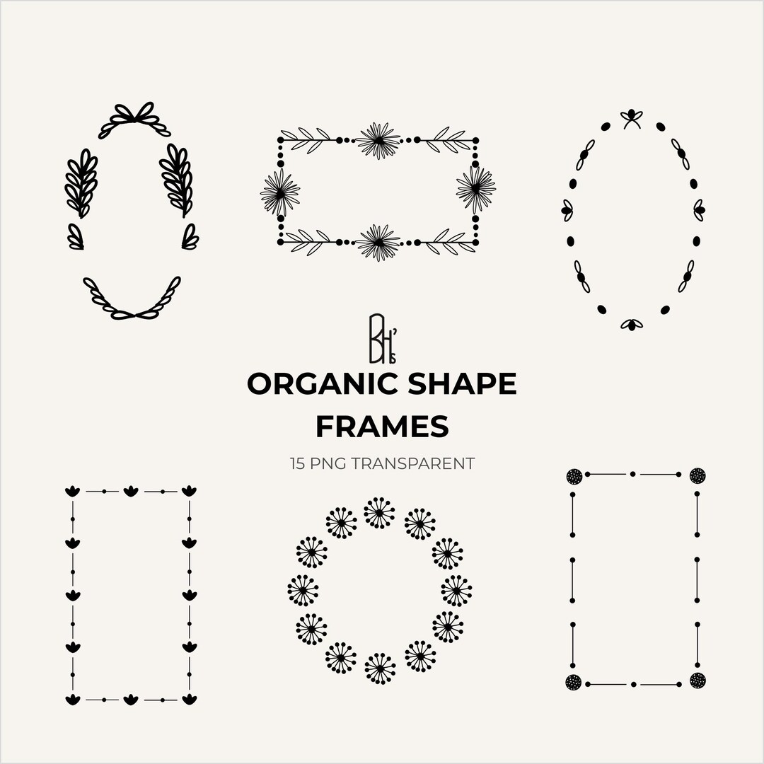 Organic Shape Frames - Etsy