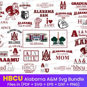 Hbcu Pride Alabama A&M University Bundle Svg alabama svg Bulldogs svg Hbcu-ish Alabama pride Svg Files for Cricut  New Hbcu 2025