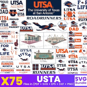 USTA Svg Bundle Roadrunners svg files University of texas at san antonio svg bundle roadrunners clipart USTA png Texas SA College Svg bundle
