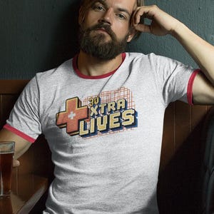 Konami Cheat Code Ringer Tee – Retro Gaming Shirt