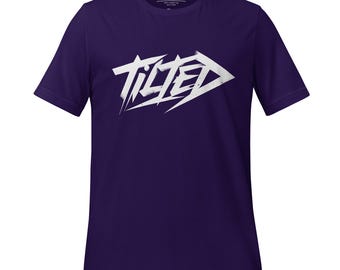 Tilted Gamer Shirt – Aggressive Gamer Typography Tee for Competitive Players
