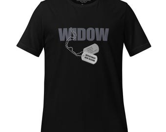 Gamer Widow Shirt – Wife or Girlfriend Tee, Dog Tag Gaming Humor