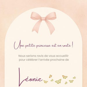 Digital Invitation for Upcoming Birth or Baby Shower - Customizable Template