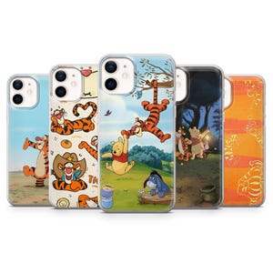 Winnie the Pooh Phone Case Tigger Disney Cover for iPhone 17, 17Pro, 16, 15, 14, 13, Samsung S25Edge, S24, S23, A35, A25, A15, Pixel 10, 9A
