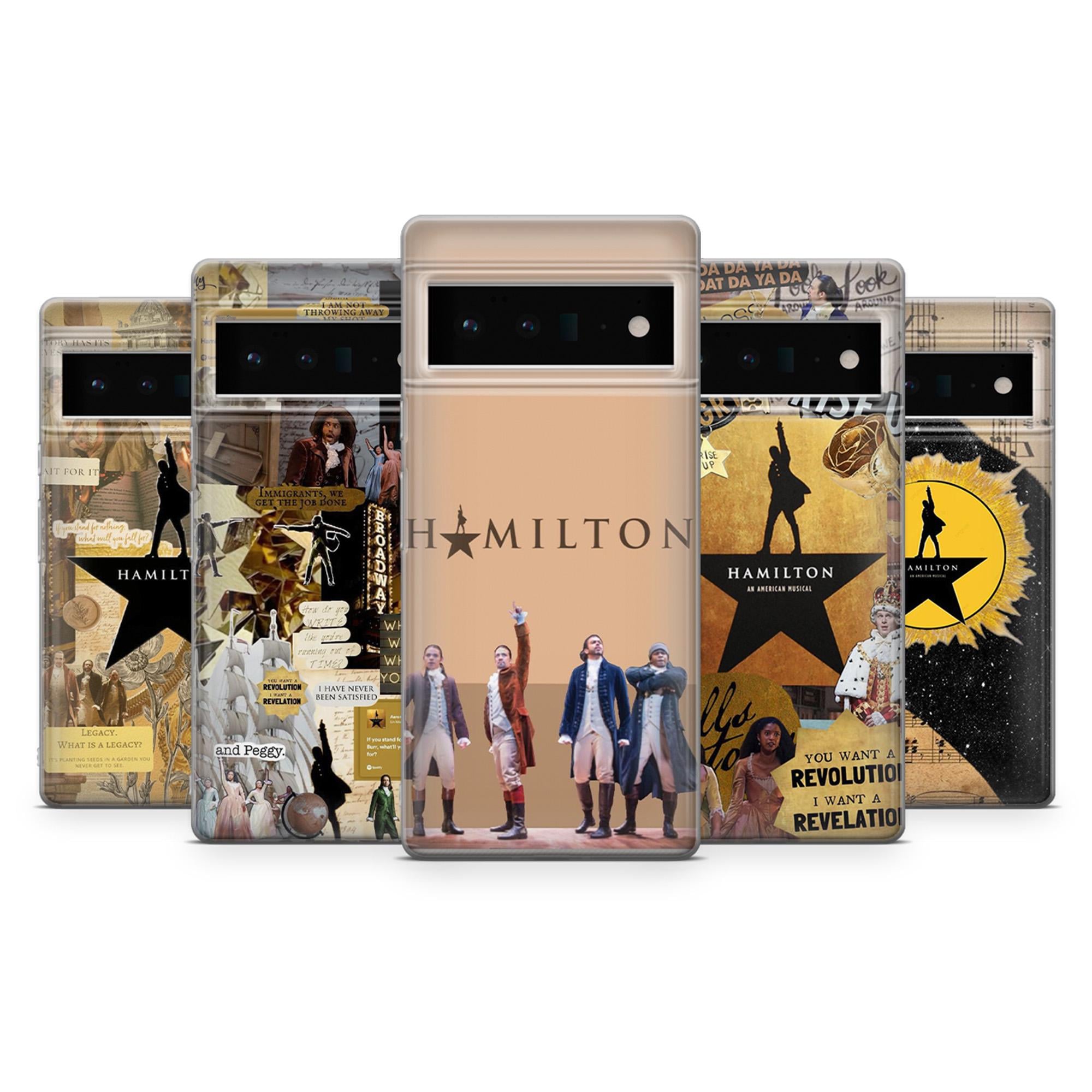 Hamilton Phone Case Musical Broadway Cover for Google Pixel 10, 10Pro, 9, 9A, 8, 7, Samsung S25, S24, S23, A35, A16, A55, iPhone 17, 16e