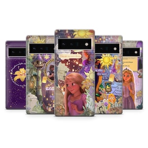 Rapunzel Phone Case Tangled Disney Cover for Google Pixel 10, 10Pro, 9, 9A, 8, 7, 6, Samsung S25, S24, S23, A35, A16, A55, iPhone 17, 16e