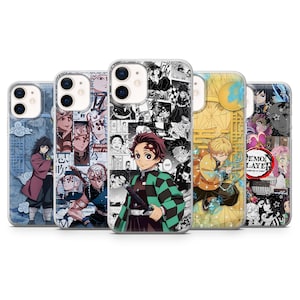 Coque pour téléphone Tanjiro Anime Slayer pour iPhone 16 Pro, 15, 14, 13, 12, Samsung S25, S24, S23, A16, A26, A36, A56, Pixel 9A, 8, 7