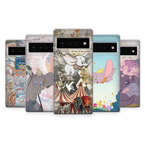 Custodia per telefono Timothy Mouse Dumbo Disney Cover per Google Pixel 9A, 9Pro XL, 8Pro, 7A, 6, Samsung S25, S24, S23, A35, A16, A55, iPhone 16e, 15