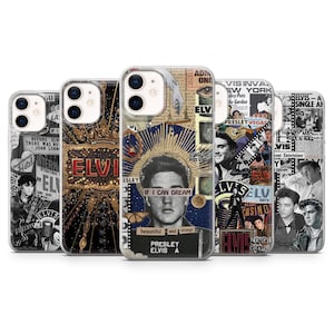 Elvis Presley Handyhülle The King Retro Cover für iPhone 17, 17Pro, 16, 15, 14, 13, Samsung S25, S24, S23, A16, A26, A36, A56, Pixel 10, 9