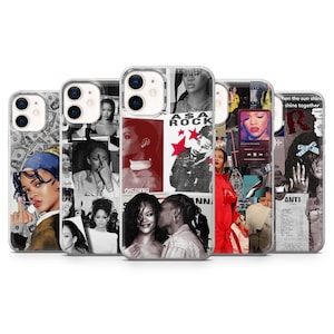Rihanna Phone Case Feminine Music Cover for iPhone 17, 17Pro, 16, 15, 14, 13, Samsung S25, S24, S23, A16, A26, A36, A56, Pixel 10, 9, 8