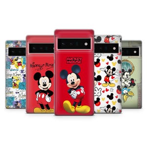 Custodia per telefono Topolino Classic Magic Cover per Google Pixel 9A, 9Pro, 8, 8Pro, 7A, 6, Samsung S25, S24, S23, A35, A16, A55, iPhone 16e, 15