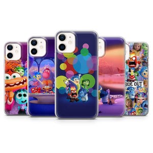 Inside Out Phone Case Emotional Animated Cover for iPhone 16 , 15, 14, 13, 12, 11, Samsung S25Edge, S24, S23, A35, A25, A15, Pixel 9Pro, 8