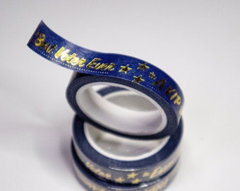 Best Voter Ever! Blue and gold washi tape, perfect for decorating your postcards to voters!