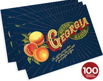 100 Vote Postcards! "Georgia: make a plan, be a voter". Perfect for Postcards to Voters and the Georgia runoffs.