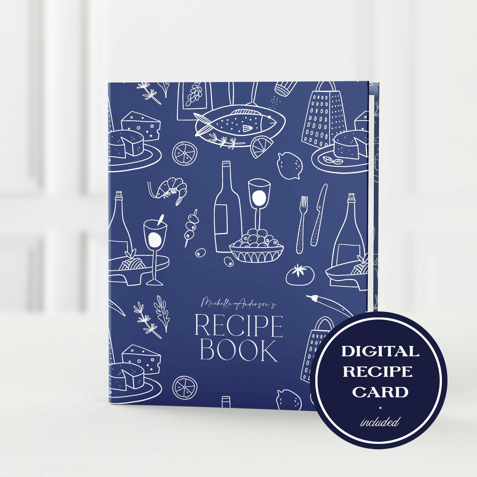 personalized recipe card binder 4 x 6 Album Custom recipe book with ring binder design Recipe Organizer Binder | Personalized