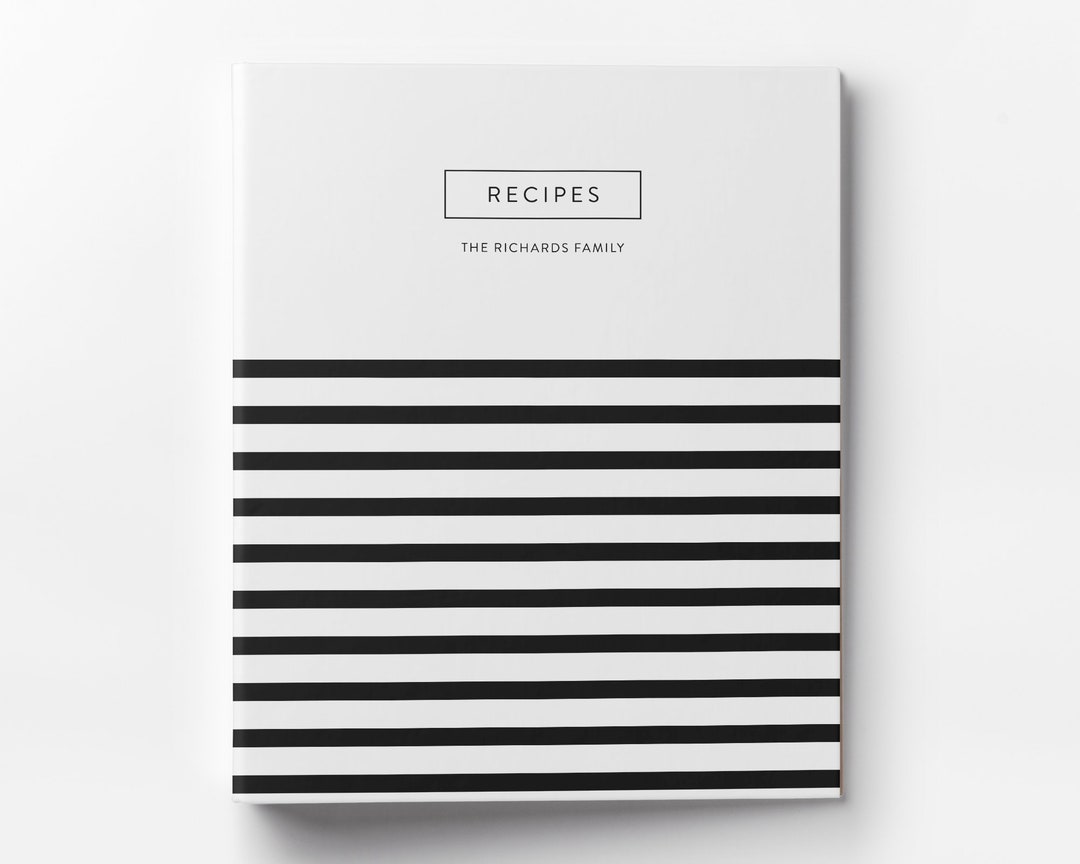 Custom Recipe Binder Personalized 3ring Binder Recipe Etsy