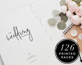 event planner business cards Wedding Planning Kit, 126 Printed Pages, Wedding Binder Kit, Printed Wedding Planner, Divider Tabs, Business Card Holder, Binder Pocket