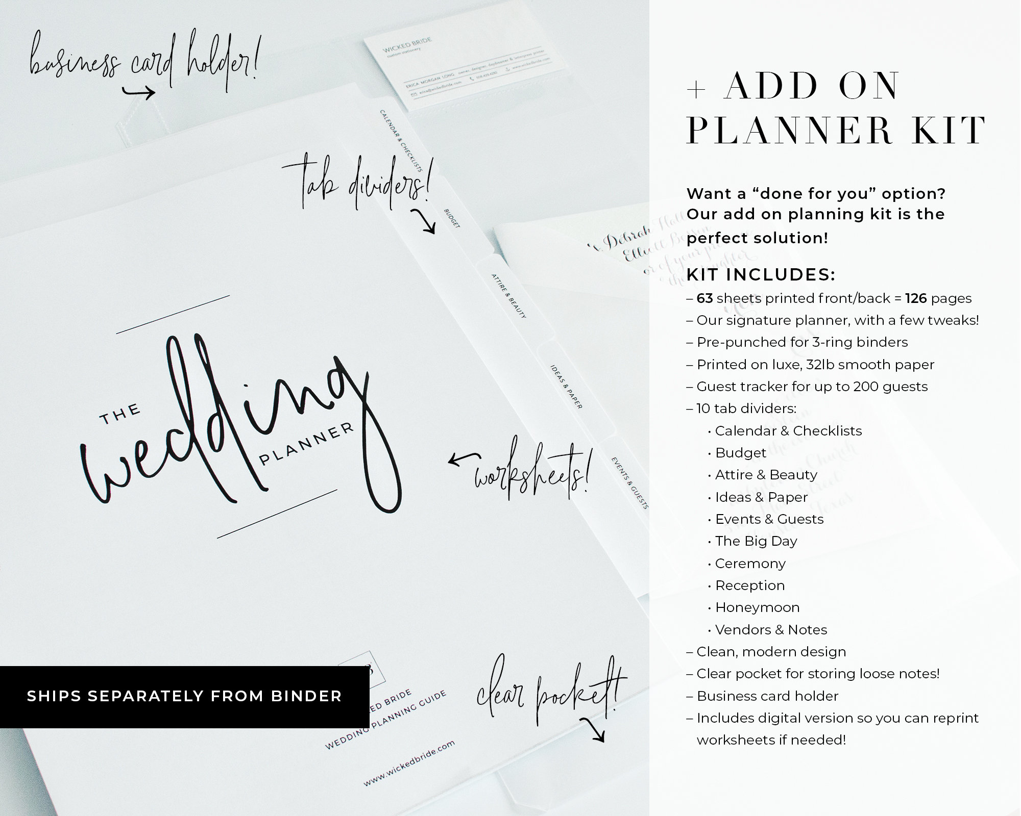 Wedding Planning Binder & Printable Wedding Planner Custom Etsy