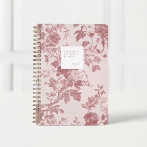 Mother of the Bride Planner, Wedding Organizer and Checklist, Gift for Mom, 6x9 Planner Book, Blush Toile Floral