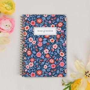 Maid of Honor Planner, Shower & Bachelorette Planner, Maid of Honor Proposal, Wedding Planning Notebook and Organizer, Preppy Petals