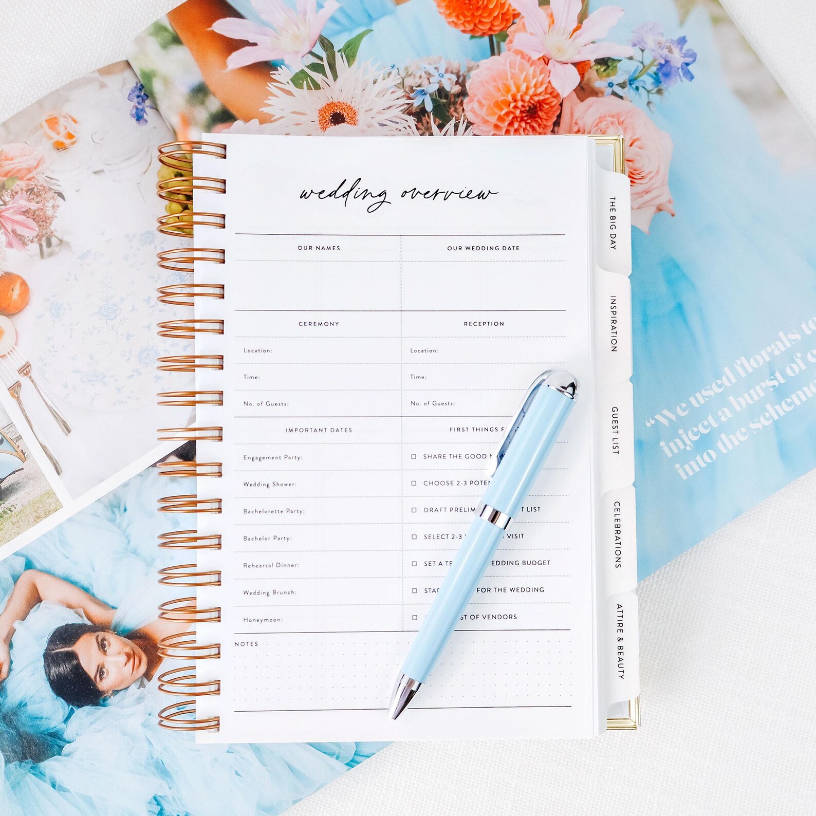 Personalized Wedding Planner Book, Custom Engagement Gift for Bride Personalized Wedding Planner Book, Custom Engagement Gift for Bride